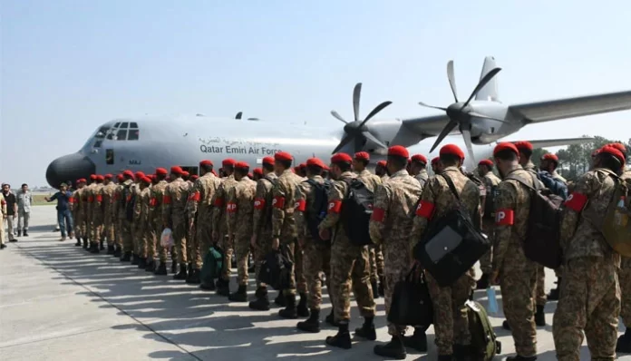 Aur Sunao - Pakistan Army Contingent For Fifa 2022 World Cup Security Departs For Qatar